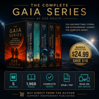 Promotional graphic for 'The Complete Gaia Series' by Zoe Routh with book covers and bundle special offer.